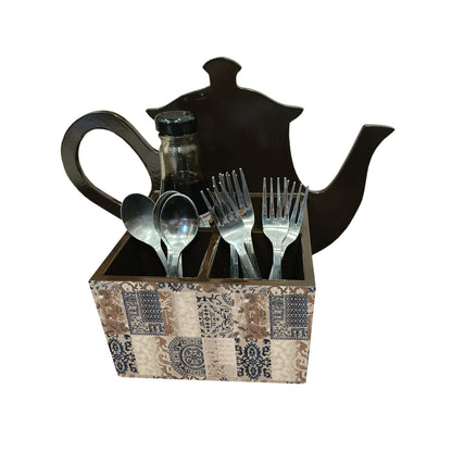 Cutlery Holder - Tea Pot Style