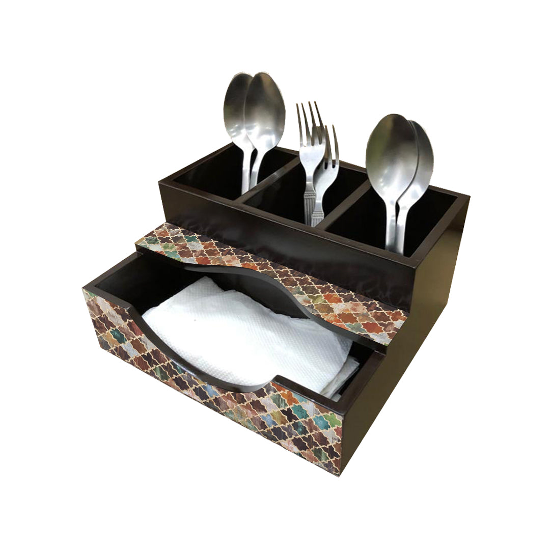 Cutlery Holder with Napkin Holder