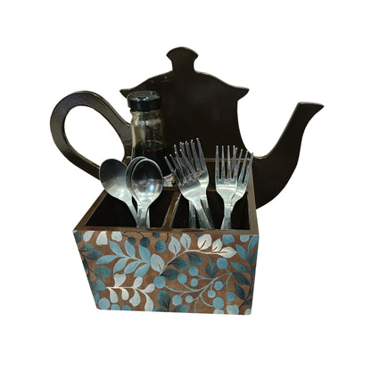 Cutlery Holder - Tea Pot Style